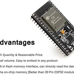 Electrobot ESP-32 Development Board 2.4 GHz Dual Core WLAN WiFi + Bluetooth Module ESP-WROOM-32 CP2102 38-Pin (2 Pcs) image 5