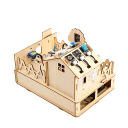 ACEBOTT ESP32 Smart Home IoT Starter Kit Dual-Platform Support Wooden House IoT STEM Kit For 8-12 Years Kids ACEBOTT ESP32 Smart Home IoT Starter Kit Dual-Platform Support Wooden House IoT STEM Kit For 8-12 Years Kids image 3
