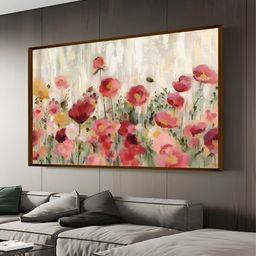 The Art House Pink & Green Floral and Botanical Wooden Wall Art-image-64