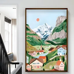 The Art House Brown & Green Abstract Wooden Wall Art-image-88