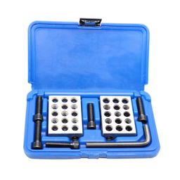 Yunnergo Pair of Ultra-Precision 1 x 2 x 3-Inch Parallel Blocks Set 23 Holes 1/10,000 Precision with Case image 1