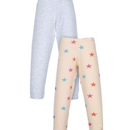 PLUM TREE Girls Pack Of 2 Cotton Leggings-image-68
