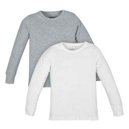 PLUM TREE Girls Pack Of 2 Solid Thermal Tops-image-40