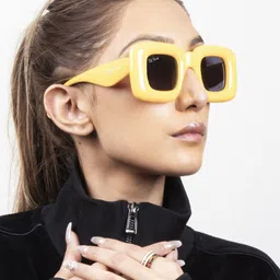 Ted Smith Unisex Square Sunglasses With UV Protected Lens TSS- BUBBLE _C5-37