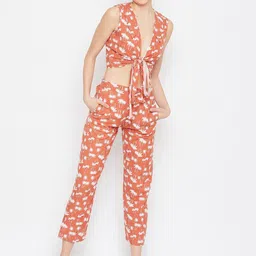 DELAN Printed Top & Trousers Co-Ords-50