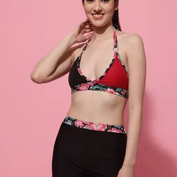 TAG 7 Printed Halter Neck Swim Set-80