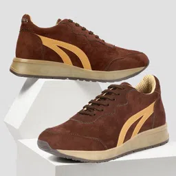 SHOZANIA Men Leather Lightweight Walking Shoes-12