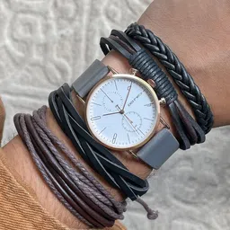 JOKER & WITCH Men Clay Watch Bracelet Stack-24