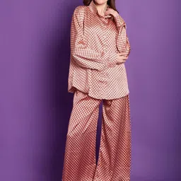 TAG 7 Printed Satin Night Suit-image-55