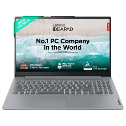 Lenovo IdeaPad Slim 3 15ABR8 AMD Ryzen 5 Thin & Light Laptop (16GB RAM, 512GB SSD, Windows 11 Home, 15.6 inch Full HD Display, MS Office Home 2024, Arctic Grey, 1.62 KG)-picture-0
