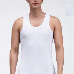AMUL COMFY Pack Of 4 Pure Cotton Undershirt Vests AC-PLVESTWHTRN-WHT-3XL-4PC-image-82