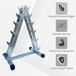 IBS FITNESS Quality Dumbbell Rack Tree Shape Heavy Duty For Gym & home gym (6 PAIR OF DUMBBELL RACK) DUMBBELL NOT INCLUDED IN THIS. image 2