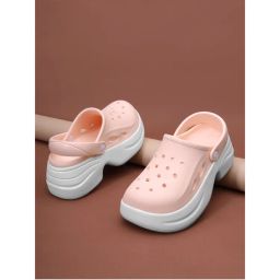 Truffle Collection Pink Solid Clogs-picture-15