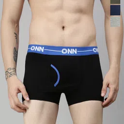 ONN Pack Of 4 Pure Cotton Trunks-22