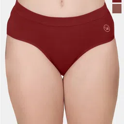 POOJA RAGENEE Pack of 2 Mid-Rise Anti-Odour Hipster Briefs-image-20