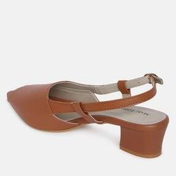 marc loire Slingback Block Heels with Buckle Closure-picture-2