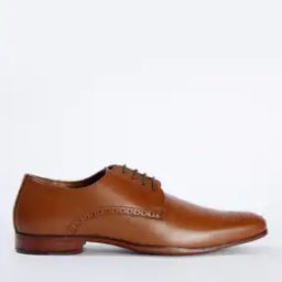 Leather Derby Shoes with Broguing-image-36