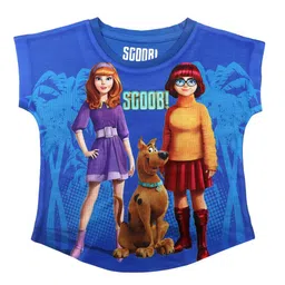 Scooby Doo by Wear Your Mind Girls Blue Scooby Doo Printed Top-image-48