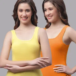 Friskers Pack of 2 Sleeveless Cotton Tank Tops-picture-18