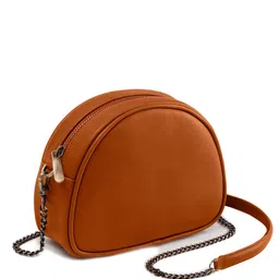 DailyObjects Leather Structured Sling Bag with Zip Wallet image 2
