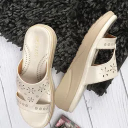 TRASE Embellished Open Toe Comfort Heels-52
