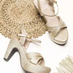 DressBerry Women PU Party Stiletto Sandals-14