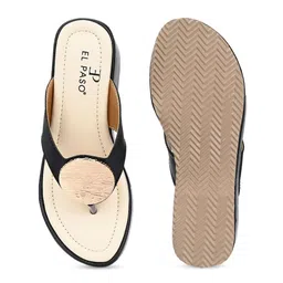 El Paso Textured Open Toe Wedge Heels image 5