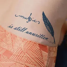 LICK Realistic Semi Temporary  Matte Blue Finish Body Tattoos-image-91