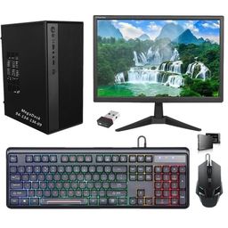 megadesk AIO-RX10 Desktop PC Set, Core i3 2120, 4GB RAM, 128GB SSD, RGB Keyboard & Mouse, WiFi, Windows 10 (4-128GB) image 1