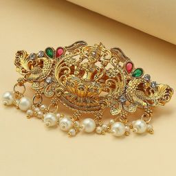 OOMPH Ethnic Laxmi Beaded French Barrette-image-17
