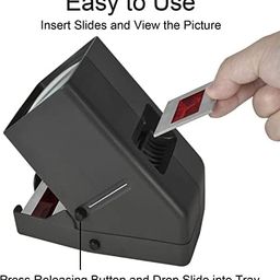 Rybozen 3X Magnification Slide Viewer, LED Transparency Viewer for 35mm Slides & Film Negatives image 4