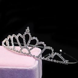 Proplady Women Silver-Toned Embellished Tiara-23