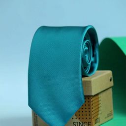 Tossido Men Teal Solid Broad Tie-image-125