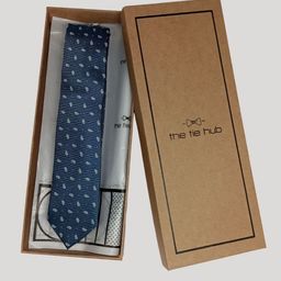 The Tie Hub Men Silk Woven Design Broad Tie-image-99