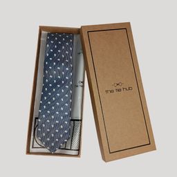 The Tie Hub Men Woven Design Broad Silk Formal Tie-image-63