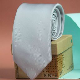 Tossido Men Silver-Toned Solid Broad Tie-picture-24