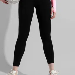 Campus Sutra Women Side-Striped Tights-picture-54