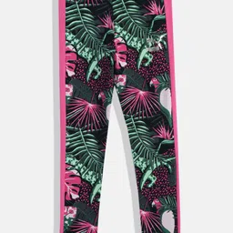 Puma Girls Tropical Print Tight Fit Mid-Rise T7 Vacay Queen AOP Youth Outdoor Tights-image-59