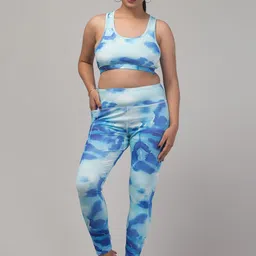 CKARFE Printed High-Rise Dry-Fit Gym Tights-20