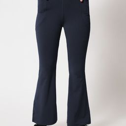 FAIRIANO Women Dry Fit Flared Ankle Length Gym Tights-image-86