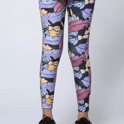 UMILDO Girls Printed Ankle Length Tights-image-91