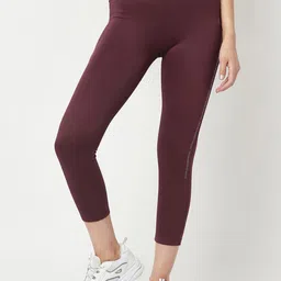 Crimsoune Club Women Mid-Rise Regular Fit Three-Fourth Length Sports Tights-image-58