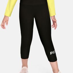 Puma Girls Black Essentials Logo Slim Tights-image-19