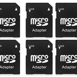 XT-02 New Launch 2025 Micro SDHC Micro SDXC to SD Memory Card Adapter Card Reader Converter High-Speed Micro SD to SD Adapter for Camera Smartphone Tablet Laptop (ONLY Adapter) (Pack of 10) image 1