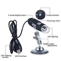 generic S2 USB 8 Led 1X-500X Digital Microscope Endoscope Magnifier Video Camera Real 2Mp image 3