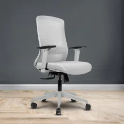 kepler brooks Eterna Mid Back Mesh Office Chair in Grey Colour-picture-45