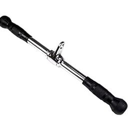 Konark Cable Machine Grip Attachments Combo; High Pulley LAT Bar, D Handle, Zig zag Handle, Straight bar/Triceps Handle, Safety Locks image 3