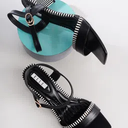 ELLE Women Printed Block Heels-16