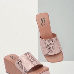TWIN TOES Peep Toes Slip On Platform Heel-12