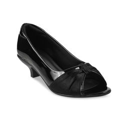 Mochi Black Kitten Peep Toes-39